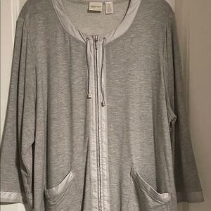 Chico’s Zenergy Zip Front Knit Top